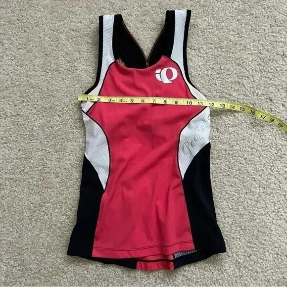 Pearl Izumi Elite InRCool Tri Singlet Tank Top Womens Small Pink-White 13221302 - Picture 10 of 15